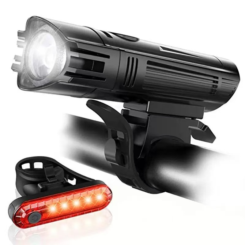 350 Lumens USB Rechargeable Bicycle Light Set 4 Modes Front Headlight And Rear Taillight 100m Beam Range - Image 7