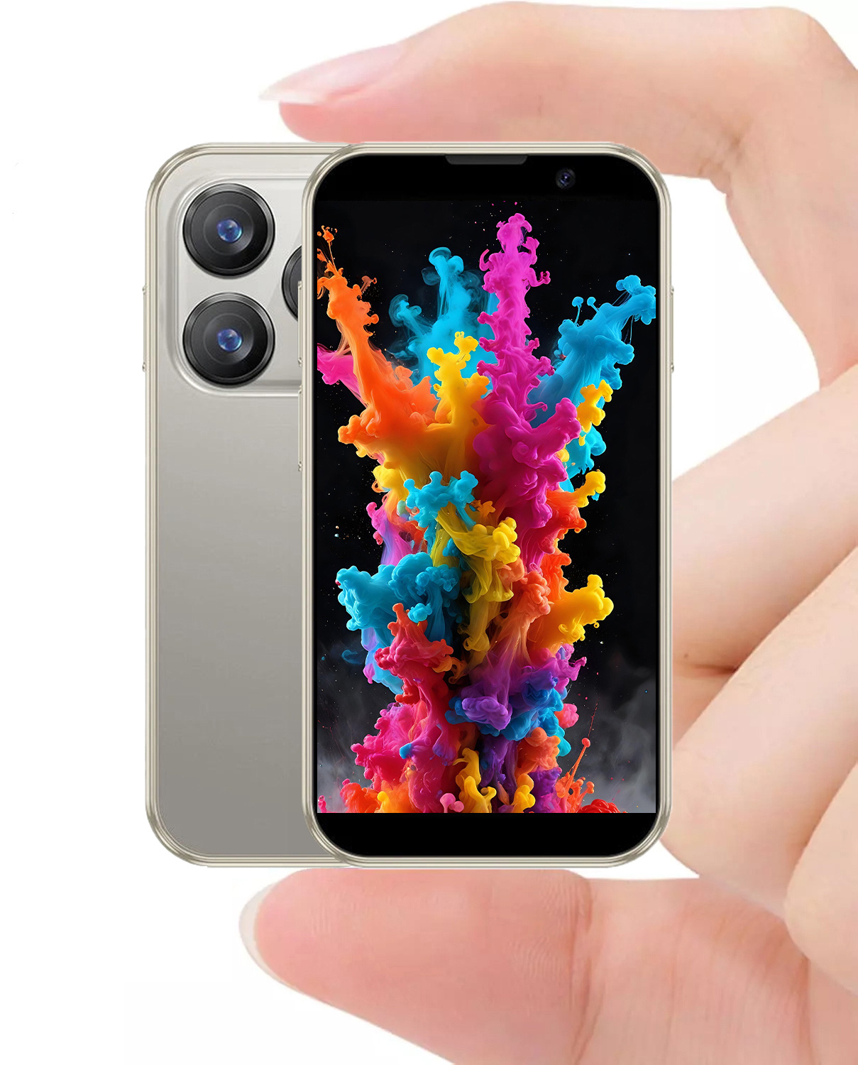 Mini Phone Unlocked World's Smallest 3.0in HD Touch Screen Mini Smartphone Android 8.1Compact Mobile Phone For Kids &Students Cell Phone Wih Quad-Core Dual SIM Face LD2GB-16GB