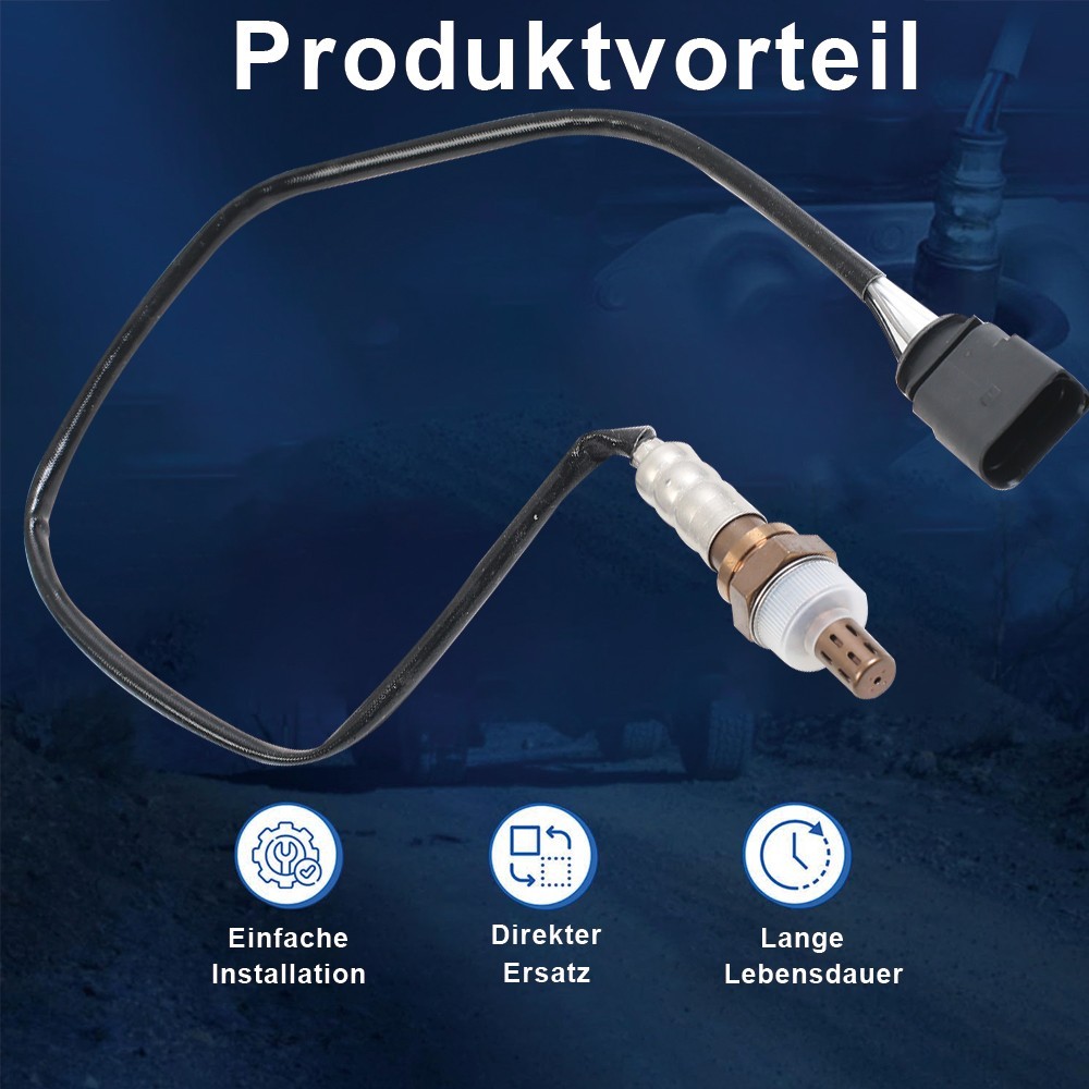 Lambda Sensor, Control Sensor, Upstream Of Catalytic Converter, 4-Pin, Approx. 500 Mm, M18, For 1.2L Gasoline Engines
