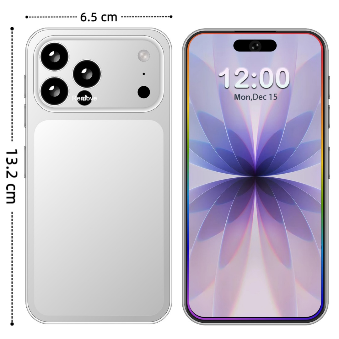 17 Mini Unlocked Phone,5.3in HD 4-128GB,5G Unlocked Phone,Android 14 Smartphone,5000mAh Battery-Dual SIM-Face High Quality - Image 9