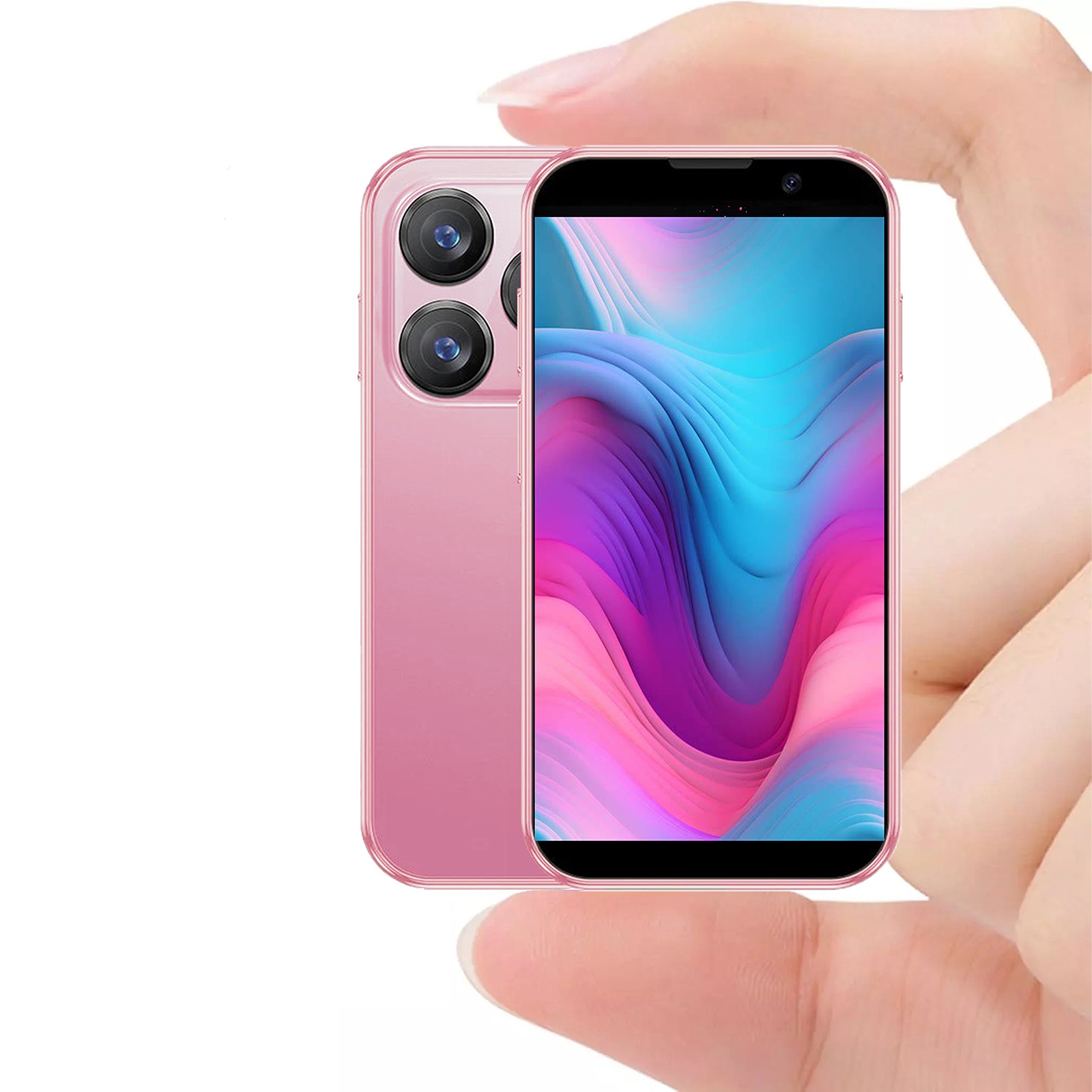 Mini Phone Unlocked World's Smallest 3.0in HD Touch Screen Mini Smartphone Android 8.1Compact Mobile Phone For Kids &Students Cell Phone Wih Quad-Core Dual SIM Face LD2GB-16GB - Image 2