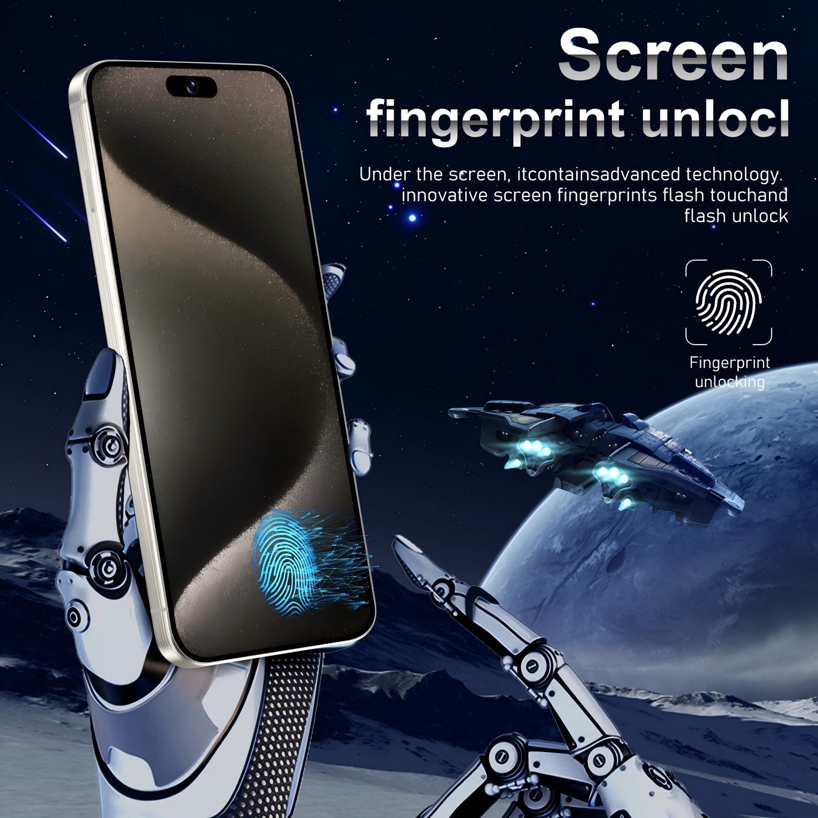 A15 Unlocked Smartphone Phone 8GB 256GB 6800mAh Android14.0 6.8inch 5G - Image 4