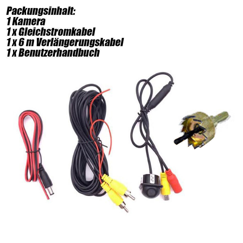 Universal Car Rear View Backup Camera 170 Degree Wide Angle 12V IP67 Waterproof Color Night Vision - Image 7