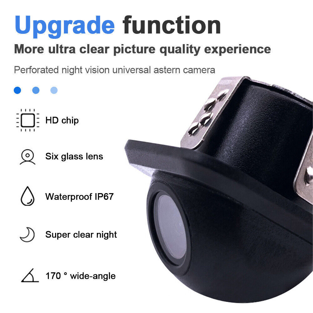 Universal Car Rear View Backup Camera 170 Degree Wide Angle 12V IP67 Waterproof Color Night Vision - Image 10