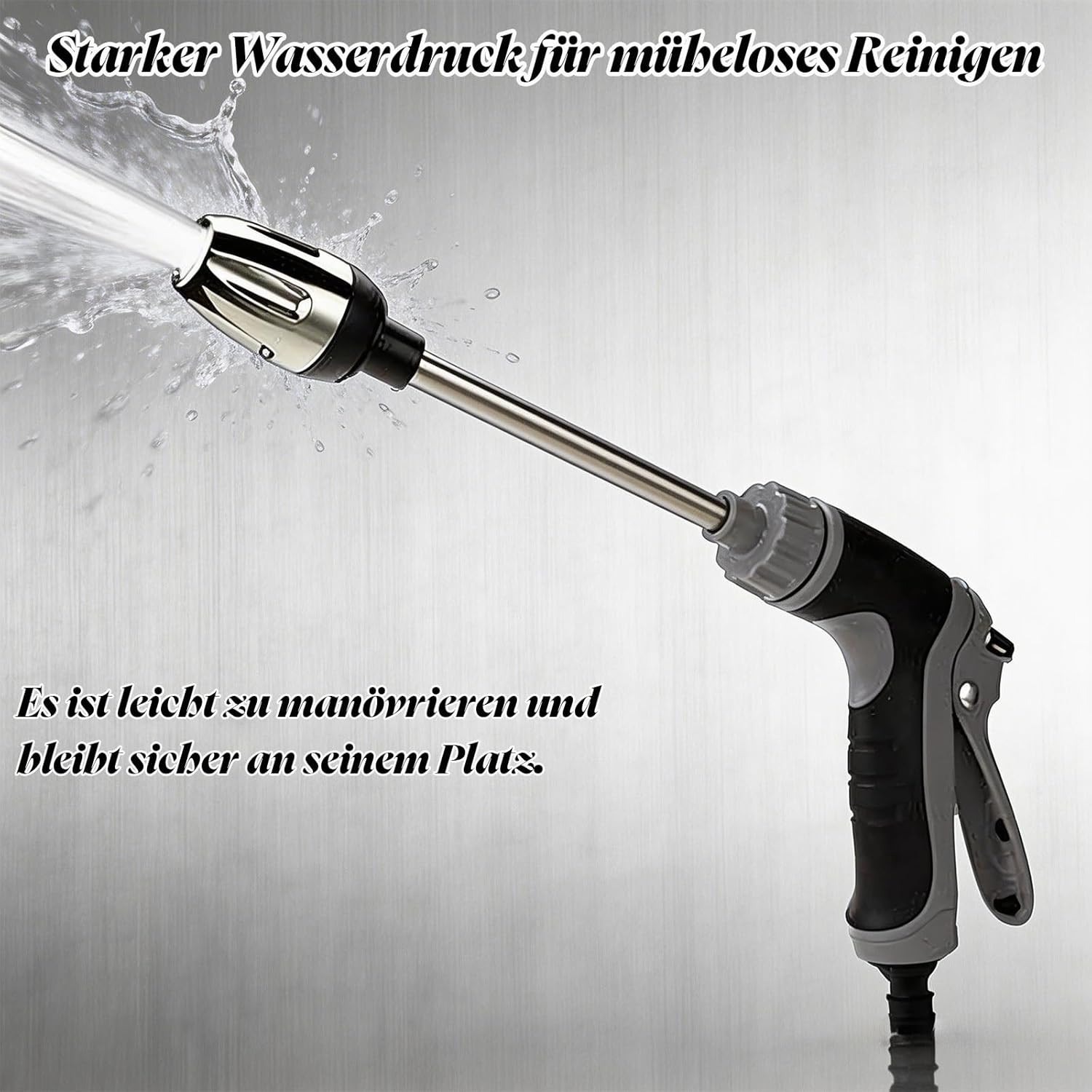 High Pressure Car Wash Spray Gun Wand With Foam Cannon Set Aluminum Alloy Auto Cleaning Nozzle 6-10m Range - Image 8