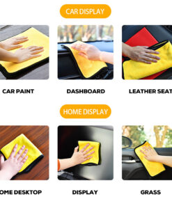 Alternative view of 10Pcs 800 GSM Premium Microfiber Car Cleaning Towels Ultra Absorbent Scratch Free Detailing Cloths