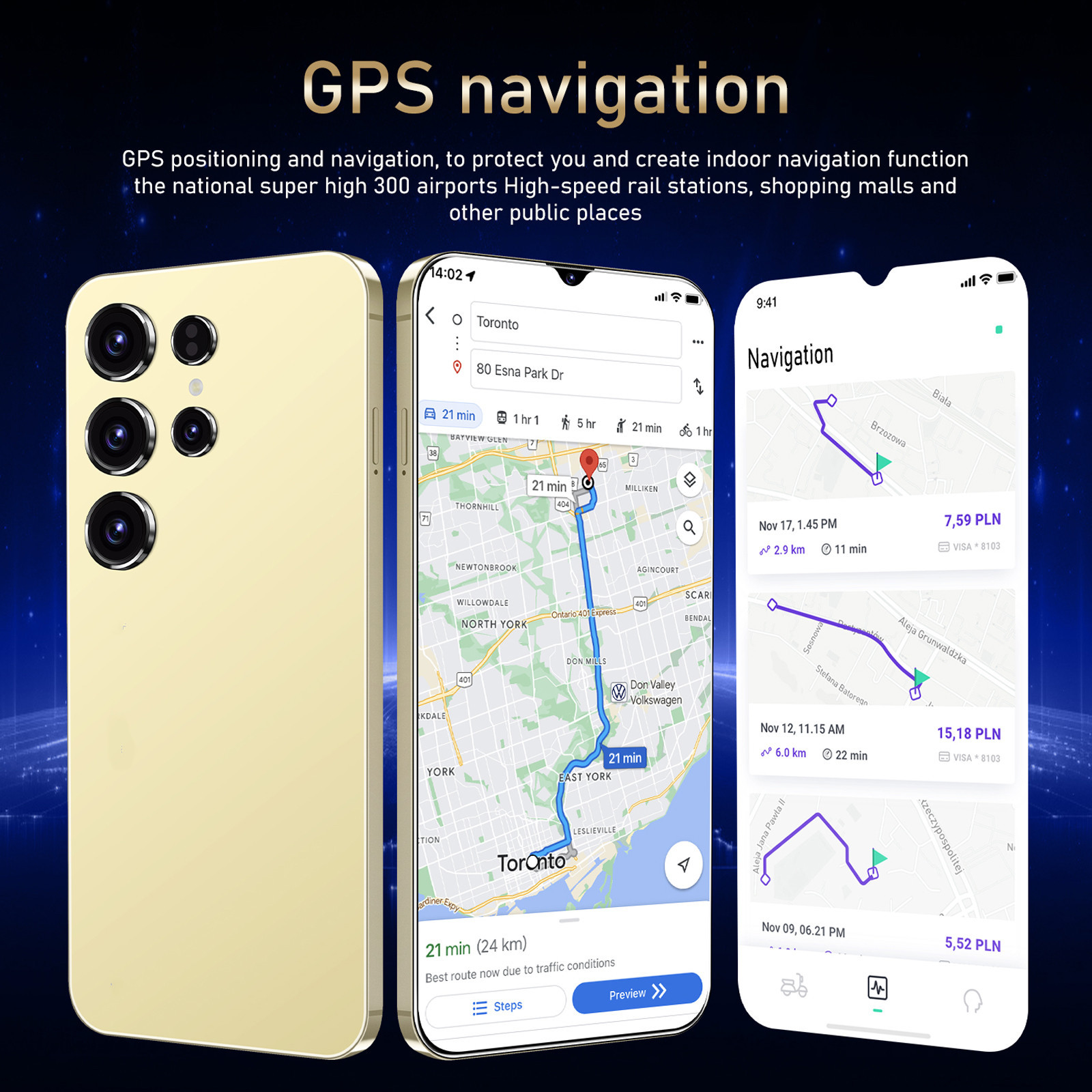 C25 Unlocked Phone, 128GB Smartphone 5G Android 14.0 Cell Phones 6.3HD 6800mAh Dual SIM Dual Standby - Image 5