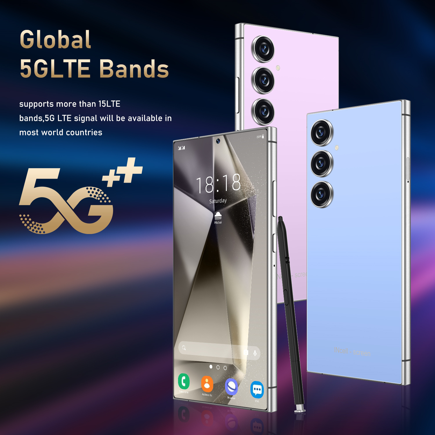 25 Ultra Cell Phone 5G Unlocked Phone 8GB 256GB Smartphone With Tool Pen 6 .9 HD Android 14 Cell Phone Dual SIM - Image 8