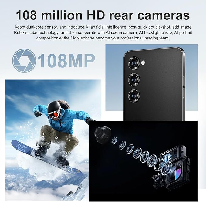 C24 Ultra 5G Unlocked Smartphone Android 14 Phone, 12GB 512GB 6800mAh 6.8in - Image 8