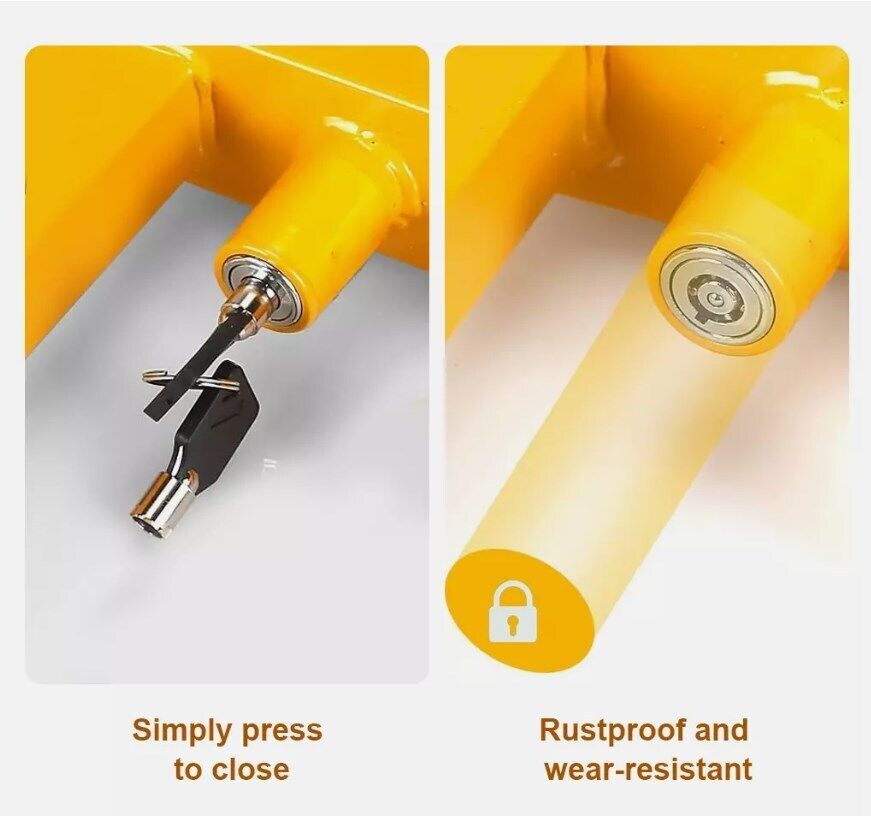 Heavy Duty Adjustable Wheel Lock Clamp 180mm-300mm Anti Theft Security Tire Lock With 2 Keys For Trailer RV Car SUV - Image 7