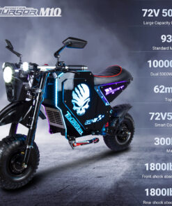Alternative view of M10 Fashion New Design LED Lights Electric Motorcycle With 14 Inches Wheels
