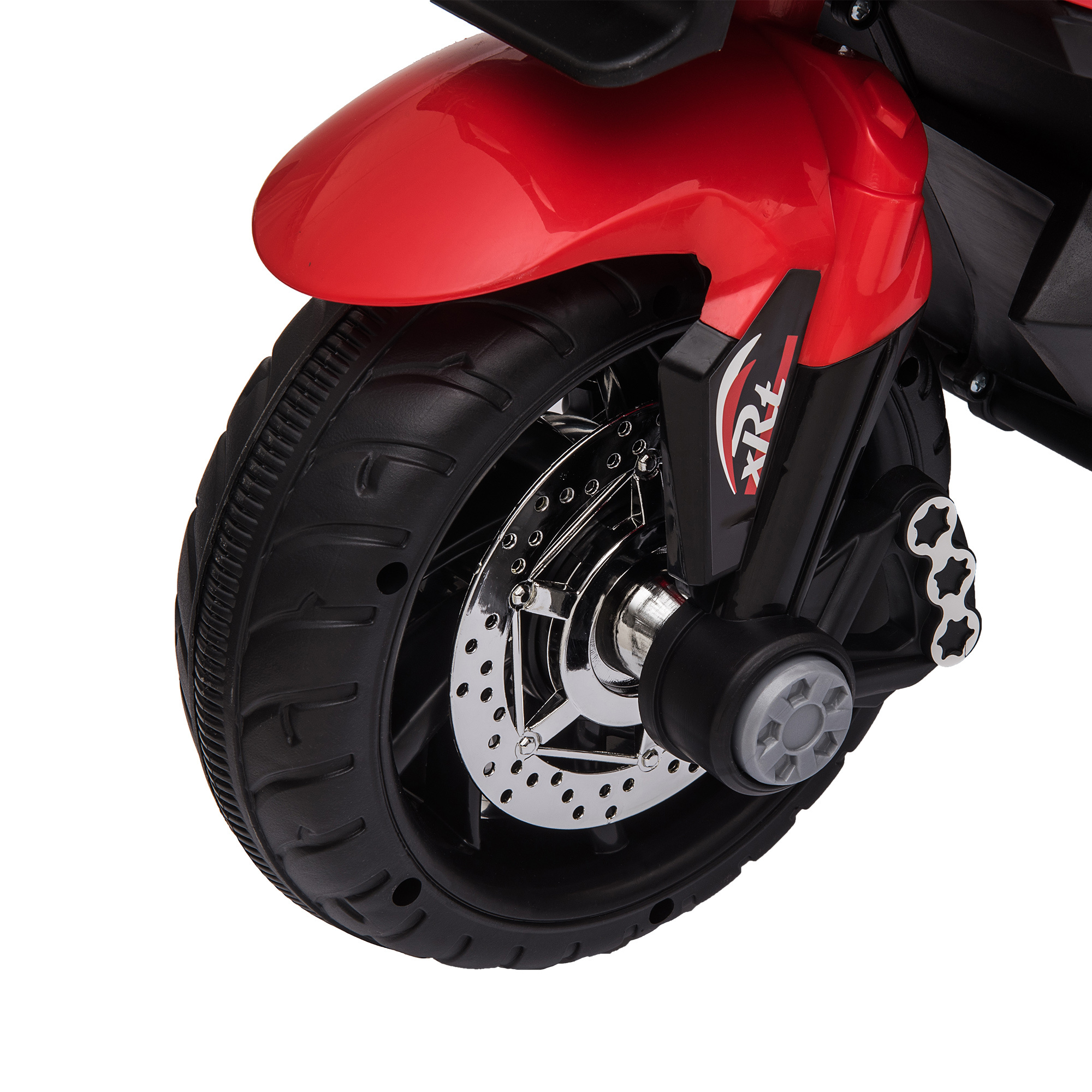 Red 6V Kids Electric Motorcycle Ride-On Dirt Bike Toy With Music Horn Headlights - Image 5