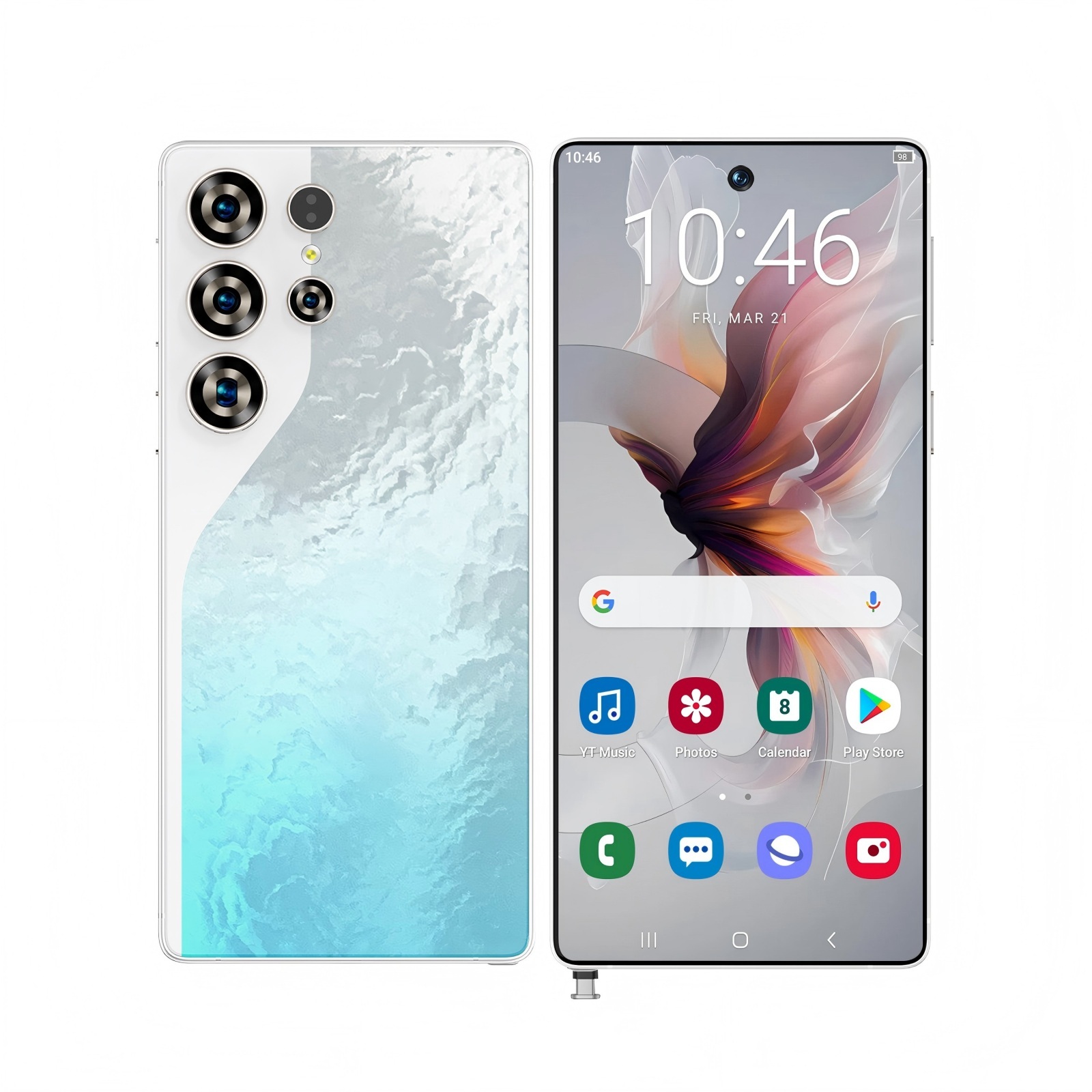 C26 Ultra 5G Unlocked Smartphone, 8GB RAM 256GB Storage Android 15 Cell Phone, 6.9inch FHD Display, 8000mAh Long Battery, Dual SIM, Face & Fingerprint Unlock, GPS, Built-in Stylus - Image 9