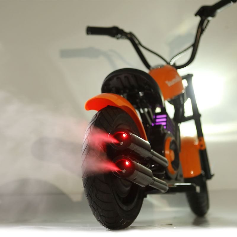 Kids Motorcycle 12Inch Electric Bike Small Size Chopper Bike For Kids, 24V Ride On Toy For Kids With LED Lights, Motorcycle Sound, 10mph & 150lb Max - Image 7