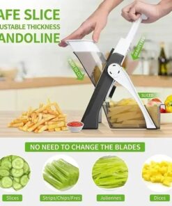 Alternative view of Kitchen Vegetable Cutter Safe Manual Multi-function Salad Chopper Potato Slicer Cheese Graters Kitchen Tools French Fries Cutter