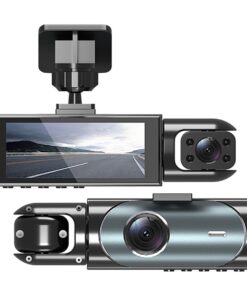 1080P Dual Lens Car DVR Dash Cam Video Recorder G-Sensor Front And Inside Camera