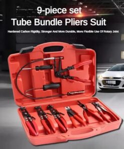Alternative view of Support pan European shipping--Straight Throat Type Car Water Pipe Clamp Pliers, Oil Pipe Clamps, Snap Pliers Tools, Red Set