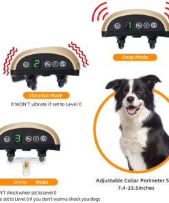 Electronic Dog Training Device With Electric Shock Collar And Screen