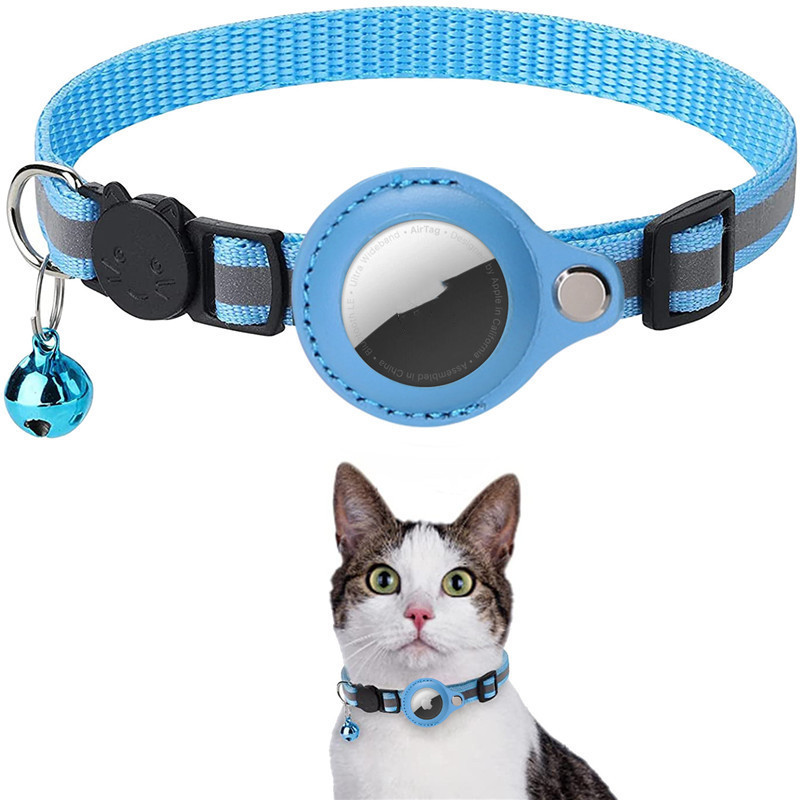 Reflective Collar Waterproof Holder Case For Airtag Air Tag Airtags Protective Cover Cat Dog Kitten Puppy Nylon Collar - Afbeelding 7