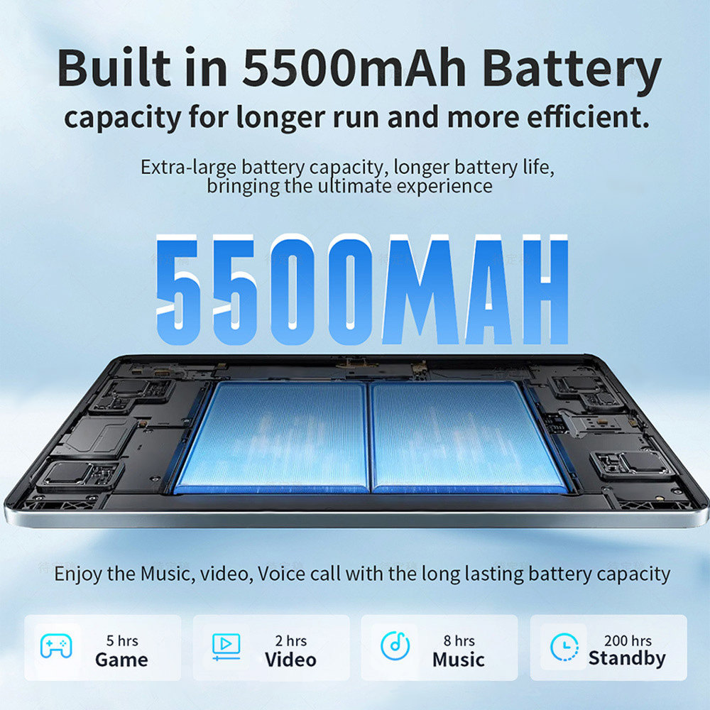 G-tab T9 Rockchip RK3562 Quad Core 3GB RAM 64GB ROM 10.1 Inch Android 14 Tablet PC, Grijs 7 G-tab T9 Rockchip RK3562 Quad Core 3GB RAM 64GB ROM 10.1 Inch Android 14 Tablet PC, Grijs - Afbeelding 7