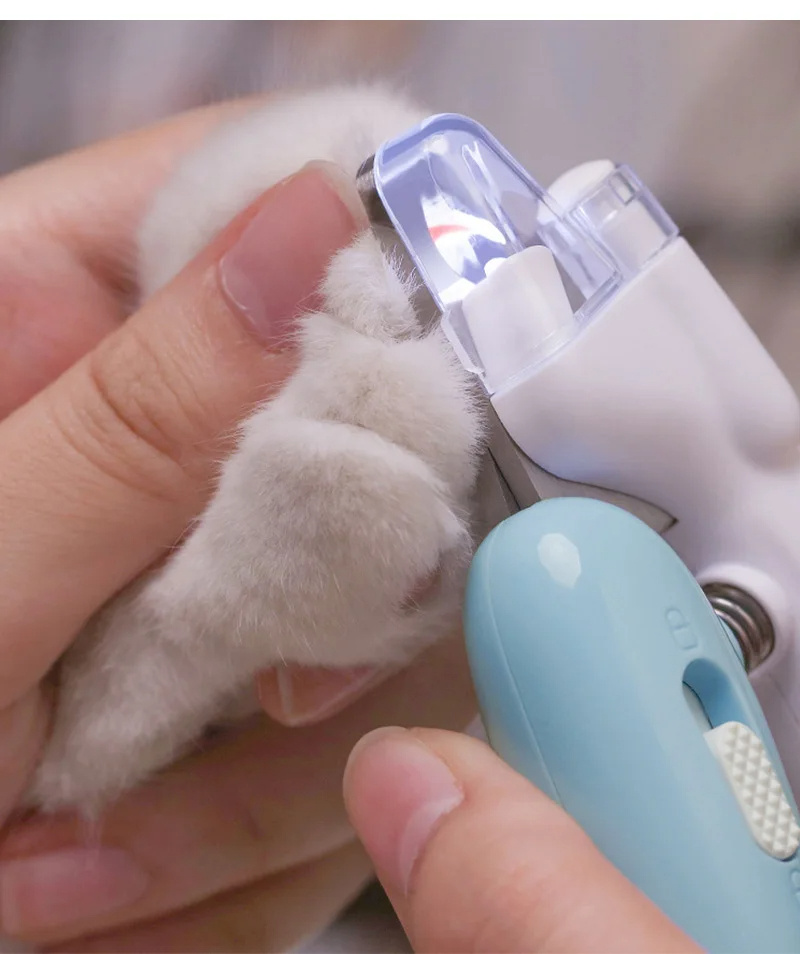 Pet Nail Clippers Dog Nail Clippers Cat Nail Clippers LED Electric Nail Grinder Pet Supplies LED Light Pet Nail Clippers - Afbeelding 6