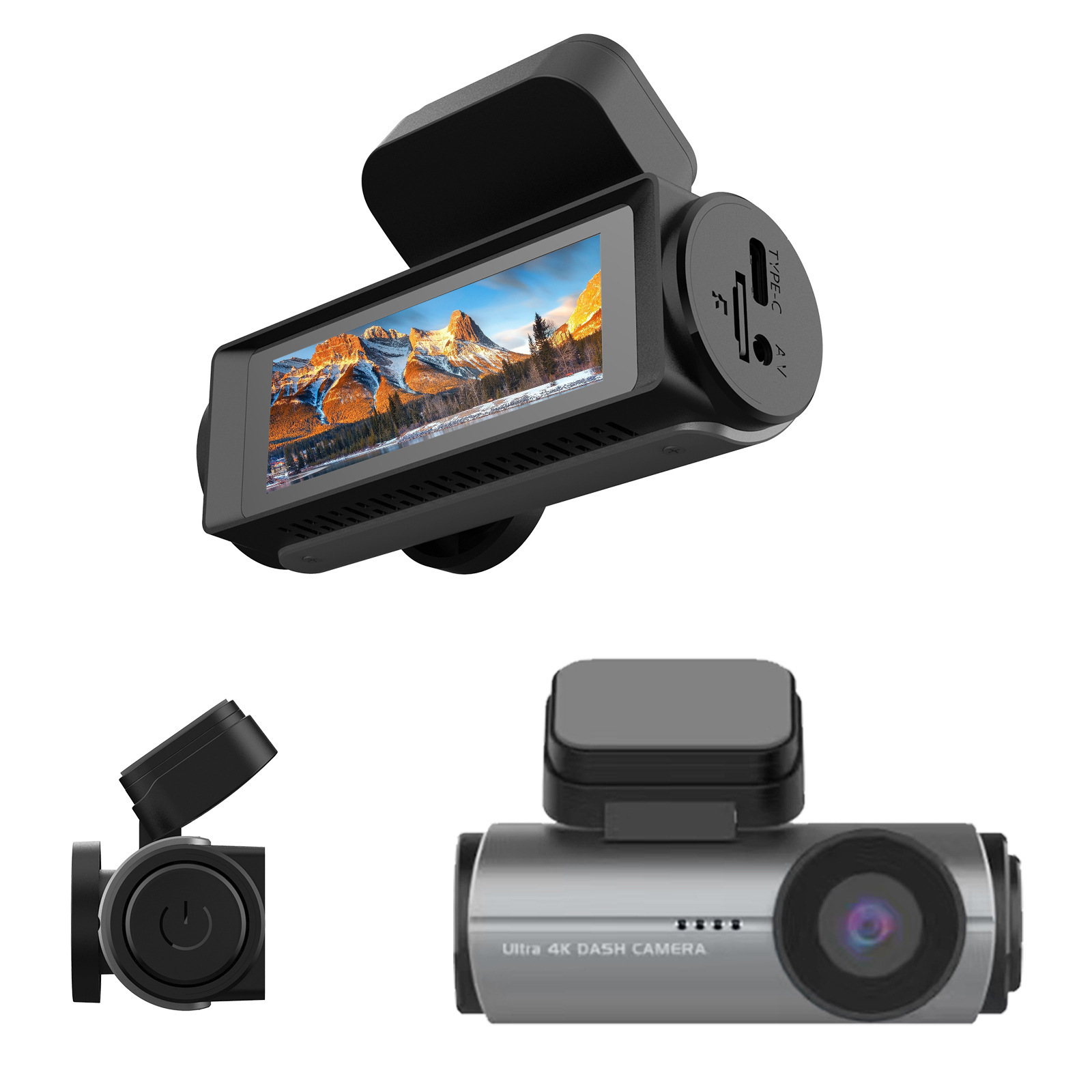 4K Ultra WiFi Car Dash Cam 4K1080P Front And Rear 1 4K Ultra WiFi Car Dash Cam 4K1080P Front And Rear