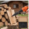 Set van 6 Houtsplijtboren in Opbergdoos, 32mm en 42mm Wigboren voor Brandhout, Conische Splijtboren voor Boomstammen en Houtbewerking