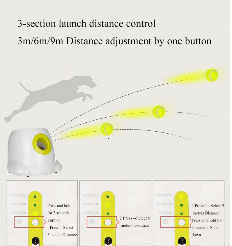 Dog Pet Automatic Interactive Ball Launcher - Afbeelding 3