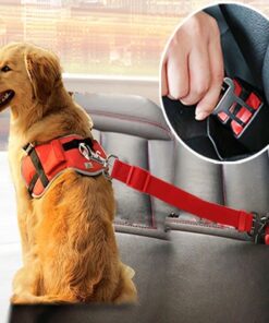 Alternative view of Adjustable Pet Cat Dog Car Seat Belt Pet Seat Vehicle Dog Harness Lead Clip Safety Lever Traction Dog Collars Dogs Accessoires Pets Products