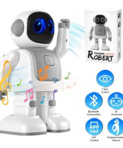 Home 39 AI Dansende Robot Speelgoed - Slimme Interactieve Leer- en Entertainmentrobot voor Kinderen met Bluetooth Muziek, Programmeerbare Bewegingen en Spraakassistent