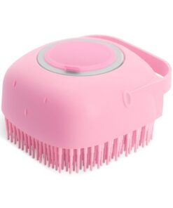 Alternative view of Pet Dog Shampoo Massager Brush Cat Massage Comb Grooming Scrubber Shower Brush For Bathing Short Hair Soft Silicone Brushes