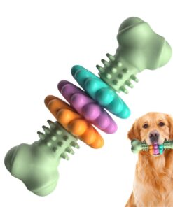 Dog Chew Toy Dog Bone Type  Dogs Teeth Cleaning Toys Indestructible TPR Bone Chewing Bite Resistant Teething Toys  Pet Products