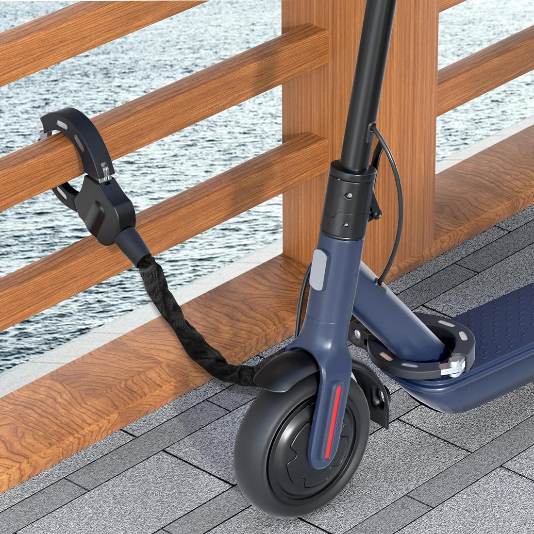 E-Scooter Handboei-slot voor Motor, Fiets, Diefstalbeveiliging 5 E-Scooter Handboei-slot voor Motor, Fiets, Diefstalbeveiliging - Afbeelding 5