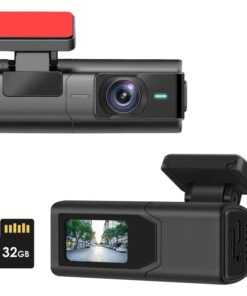 2K HD Front Dash Cam For Car With IPS Screen Night Vision Loop Recording Included 32G Storage Card 140° Wide Angle WiFi App Control Front Dashcam