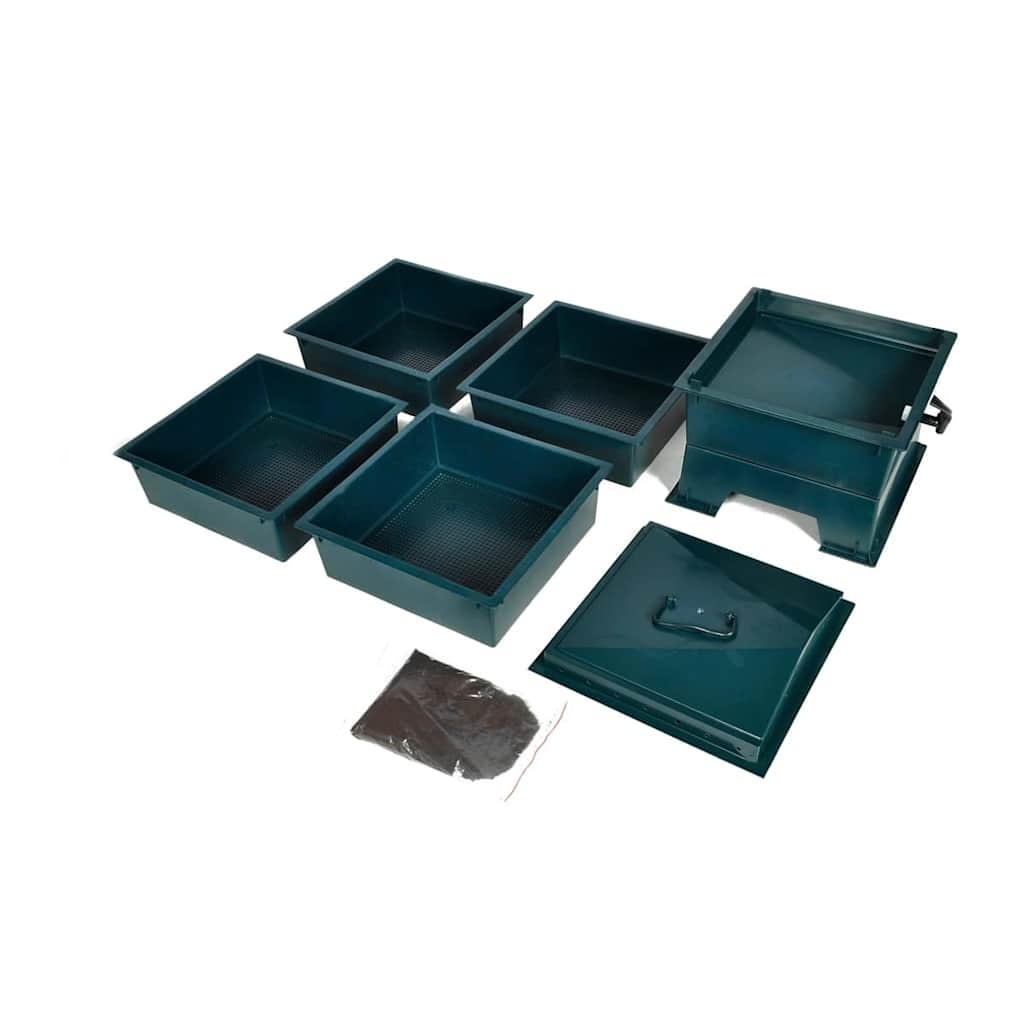 Wormencompostbak 4 Compartimenten 42x42x60cm 5 Wormencompostbak 4 Compartimenten 42x42x60cm - Afbeelding 5