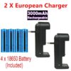 2/4 Stuks 3000mAh 3,7V Accu en Oplader voor Batterijen zoals Zaklampen, Vervanging 6 2/4 Stuks 3000mAh 3,7V Accu en Oplader voor Batterijen zoals Zaklampen, Vervanging