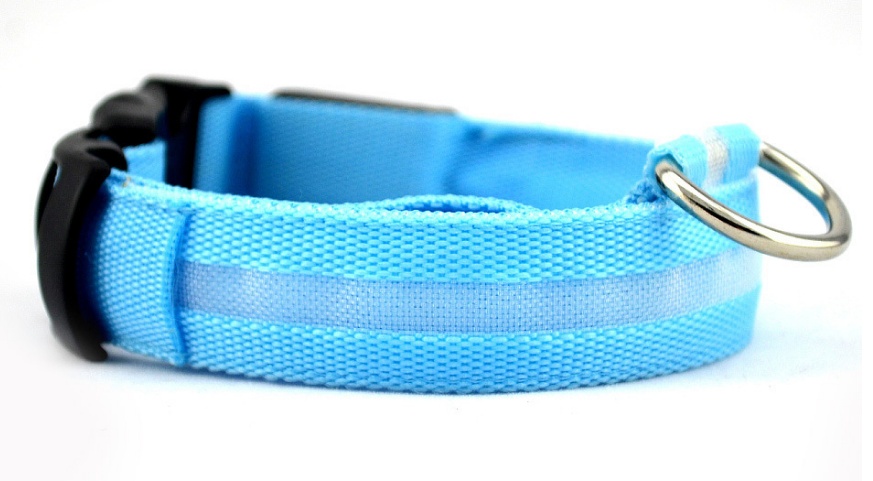 Nylon LED Pet Dog Luminous Collar Night Safety Flashing Glow in Dark Dog Cat Leash Adjustable Pet Supplies - Afbeelding 10