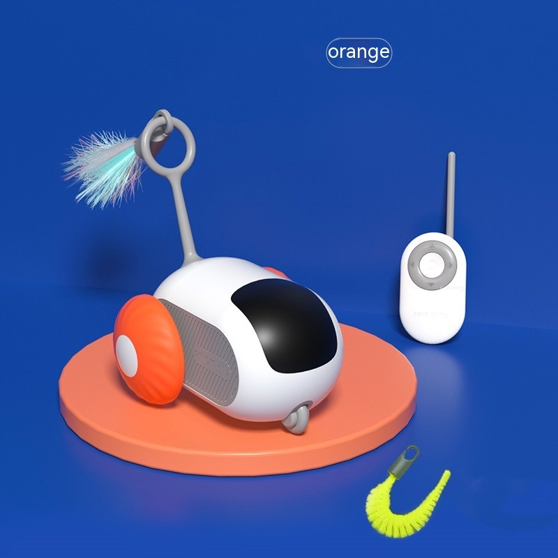 Remote Control Interactive Cat Car Toy USB Charging Chasing Automatic Self-moving Remote Smart Control Car Interactive Cat Toy Pet Products - Afbeelding 10