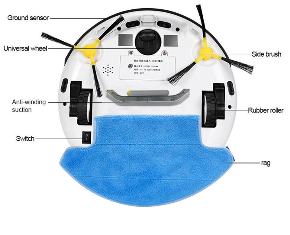 Intelligente Robotstofzuiger met Afstandsbediening (35938) 2 Intelligente Robotstofzuiger met Afstandsbediening - afbeelding 2
