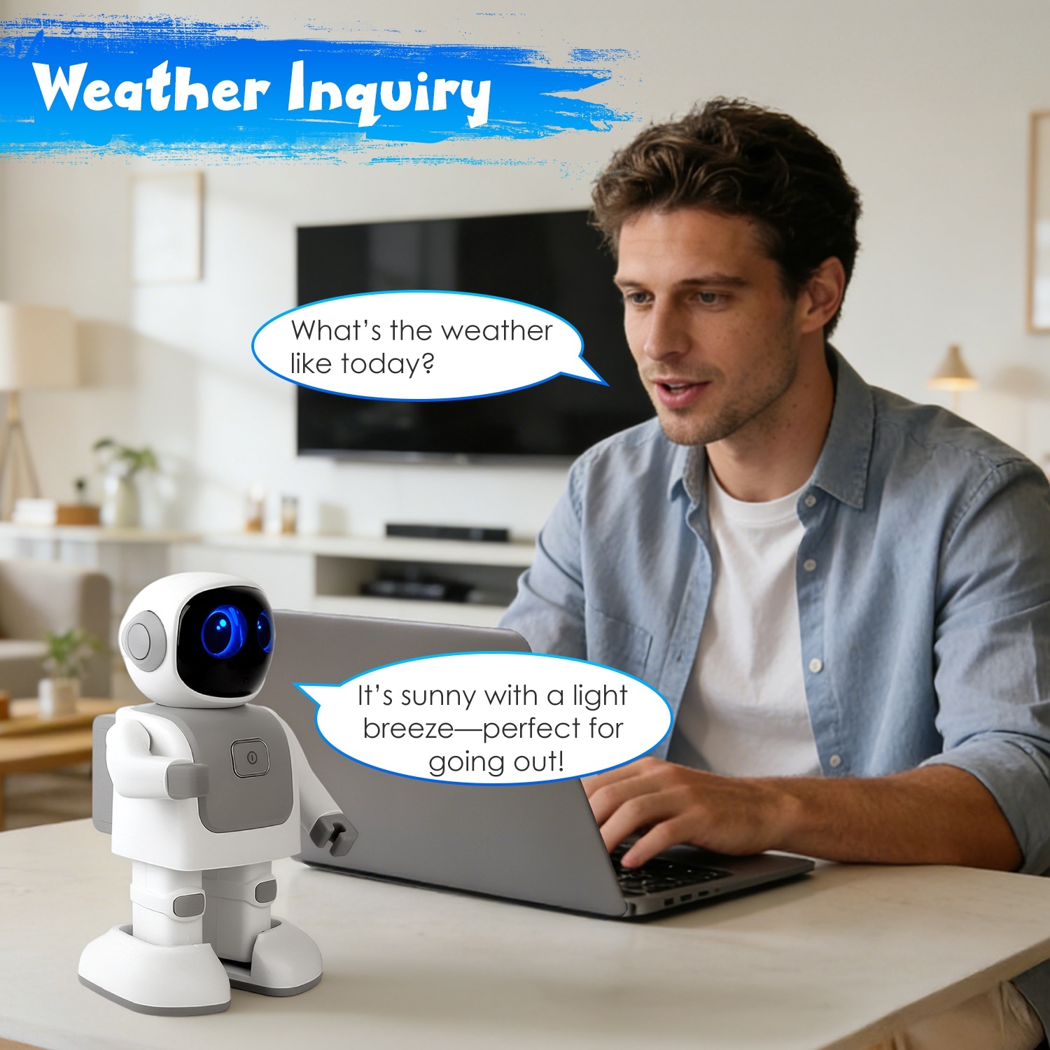 AI Dansende Robot Speelgoed - Slimme Interactieve Leer- en Entertainmentrobot voor Kinderen met Bluetooth Muziek, Programmeerbare Bewegingen en Spraakassistent 3 AI Dansende Robot Speelgoed - Slimme Interactieve Leer- en Entertainmentrobot voor Kinderen met Bluetooth Muziek, Programmeerbare Bewegingen en Spraakassistent - afbeelding 3