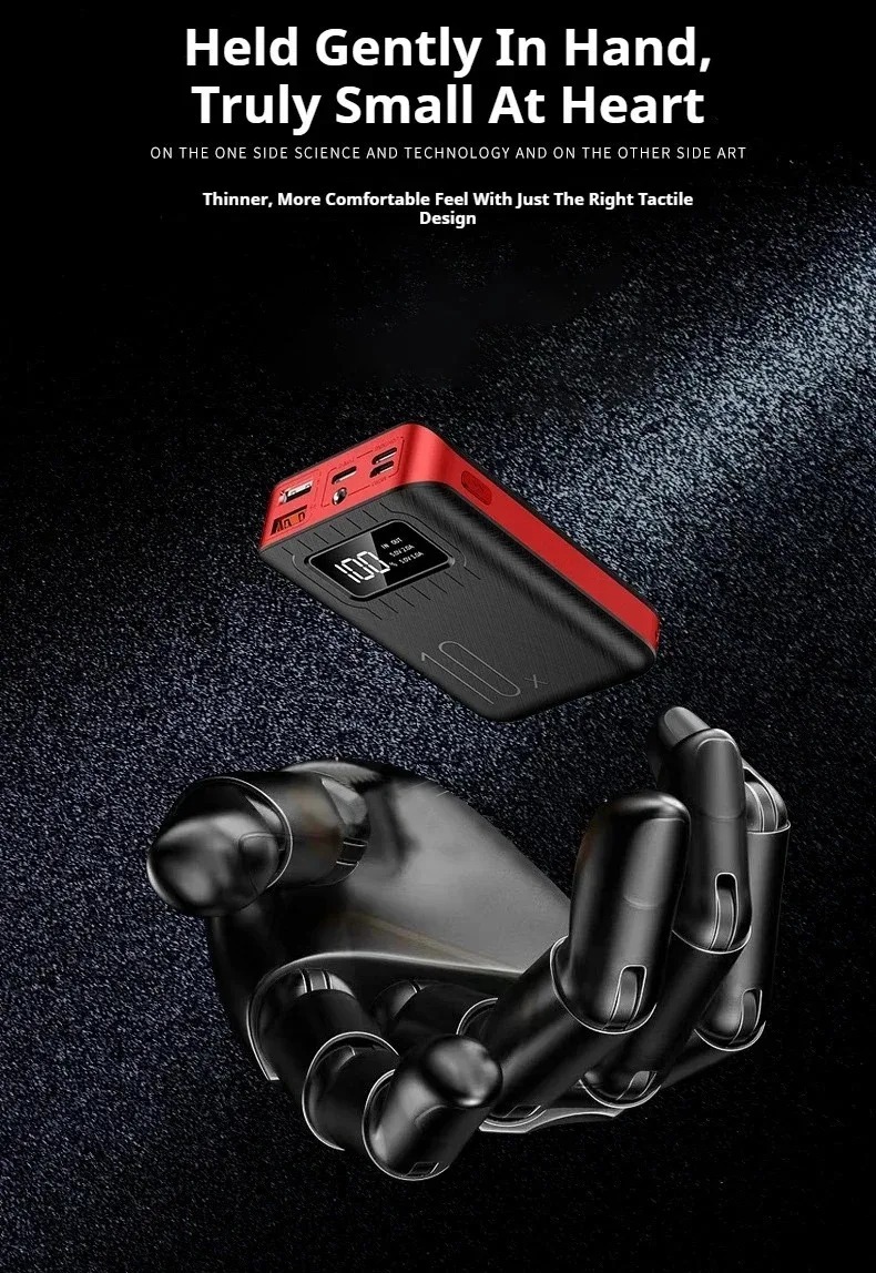 Draagbare Powerbank met Hoge Capaciteit 10000 mAh en Snellaadfunctie, Compatibel met iPhone en Samsung 5 Draagbare Powerbank met Hoge Capaciteit 10000 mAh en Snellaadfunctie, Compatibel met iPhone en Samsung - Afbeelding 5