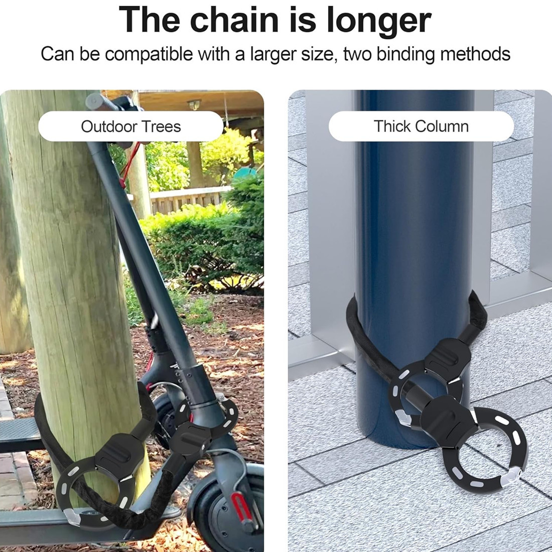 E-Scooter Handboei-slot voor Motor, Fiets, Diefstalbeveiliging 9 E-Scooter Handboei-slot voor Motor, Fiets, Diefstalbeveiliging - Afbeelding 9