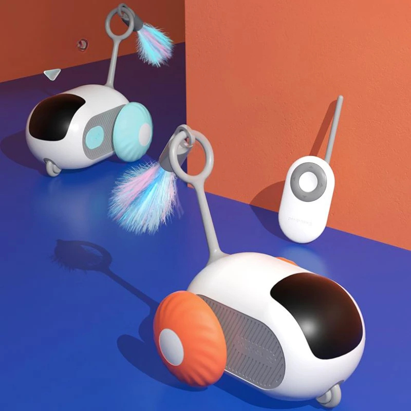 Remote Control Interactive Cat Car Toy USB Charging Chasing Automatic Self-moving Remote Smart Control Car Interactive Cat Toy Pet Products - Afbeelding 9