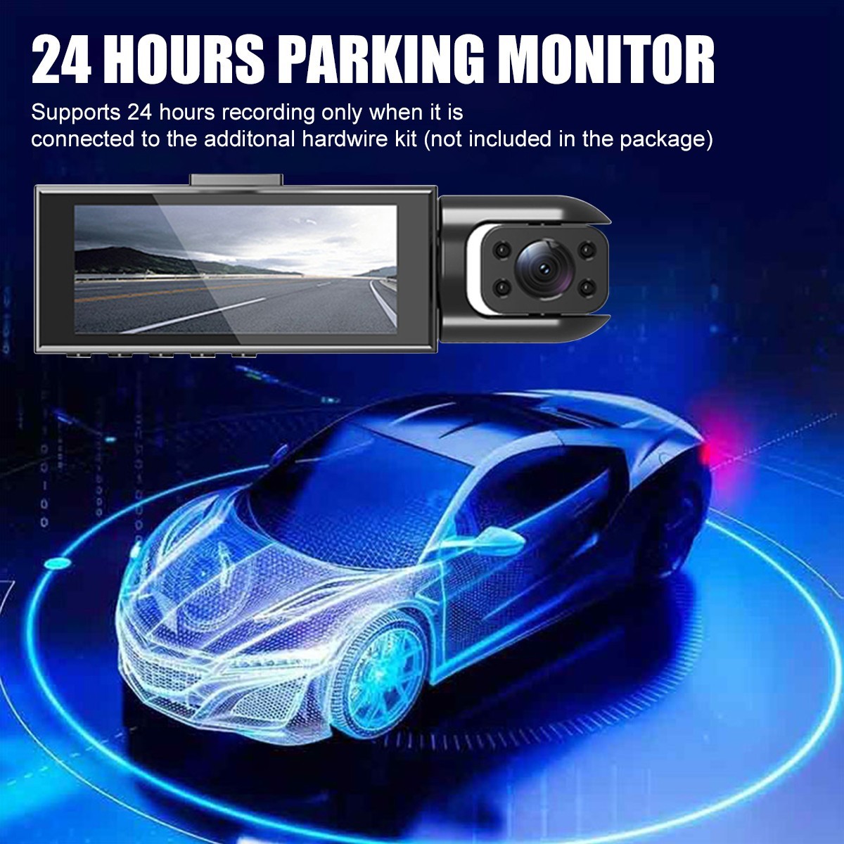 1080P Dual Lens Car DVR Dash Cam Video Recorder G-Sensor Front And Inside Camera 10 1080P Dual Lens Car DVR Dash Cam Video Recorder G-Sensor Front And Inside Camera - Afbeelding 10