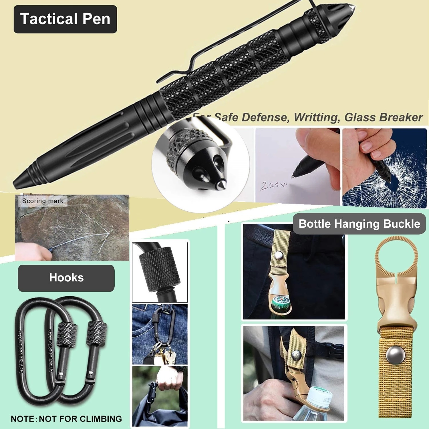 Noodoverlevingsset 30-in-1, Professionele Survival Uitrusting met EHBO voor SOS, Wandelen, Jagen, Camping 4 Noodoverlevingsset 30-in-1, Professionele Survival Uitrusting met EHBO voor SOS, Wandelen, Jagen, Camping - Afbeelding 4