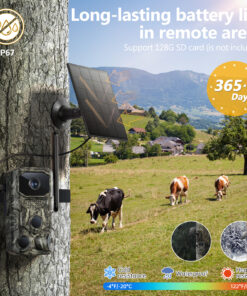Alternative view of 4G GPS Hunting Outdoor Trail Camera Wide Angle 4MP Camouflage Wildlife Deer Monitoring Solar Hunt Camera