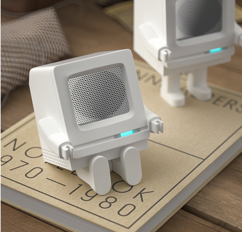 Retro Robotspeaker USB Opladen Bluetooth 1 Retro Robotspeaker USB Opladen Bluetooth