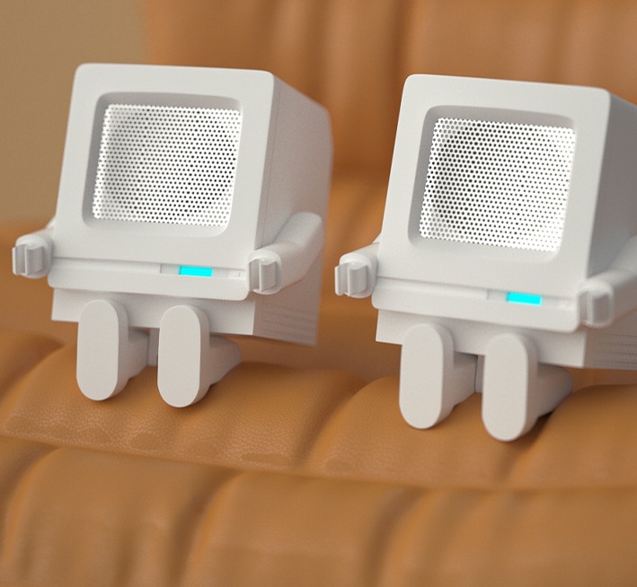 Retro Robotspeaker USB Opladen Bluetooth 8 Retro Robotspeaker USB Opladen Bluetooth - afbeelding 8
