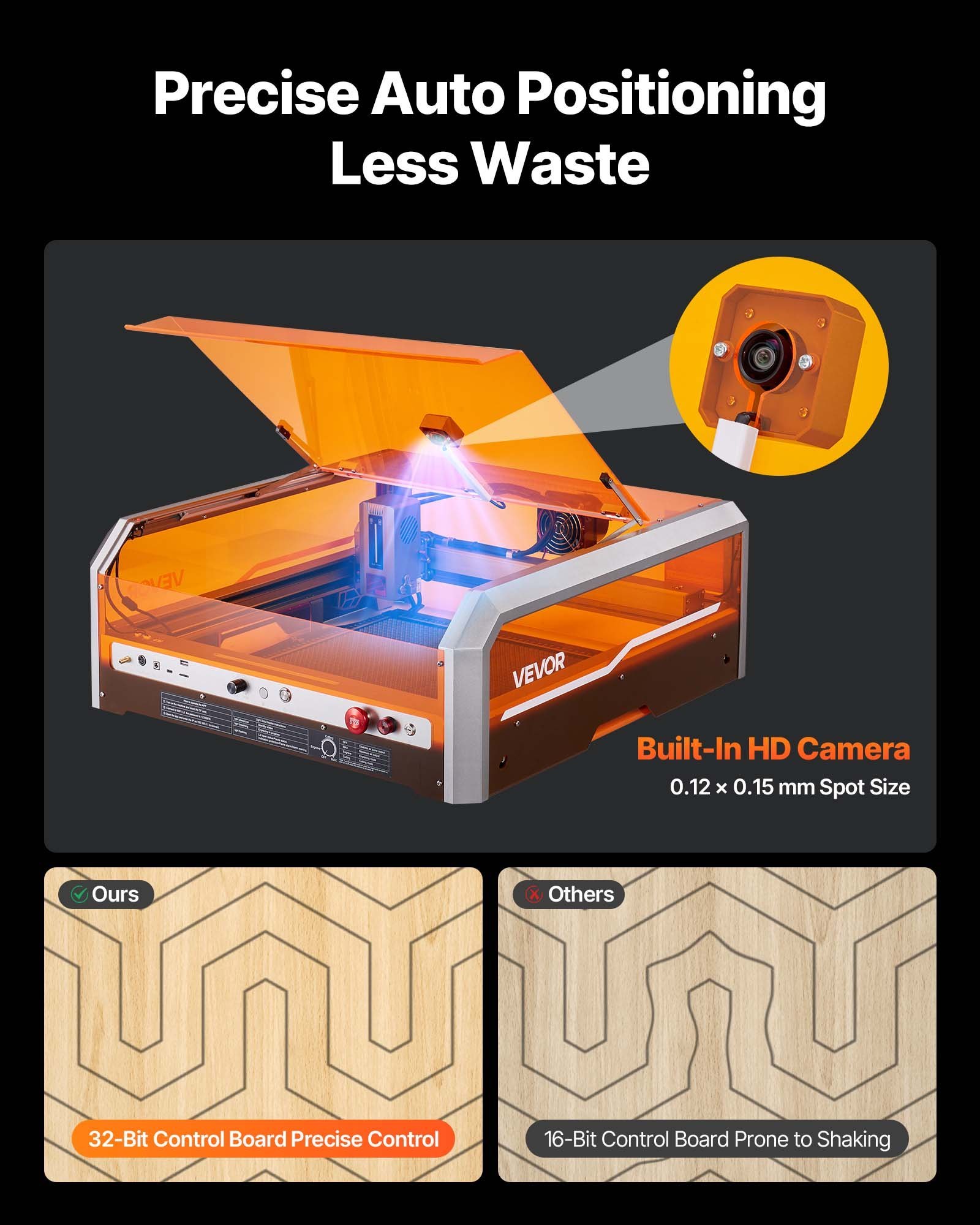 Laser Engraver, 20W, Laser Engraving And Cutting Machine With Enclosure Camera, Laser Cutter, 15.7 X 15.7 In Working Area, 30000 Mm/min, For Wood, Leather, Glass, Paper, Certain Metal, Class 1 3 Laser Engraver, 20W, Laser Engraving And Cutting Machine With Enclosure Camera, Laser Cutter, 15.7 X 15.7 In Working Area, 30000 Mm/min, For Wood, Leather, Glass, Paper, Certain Metal, Class 1 - Afbeelding 3
