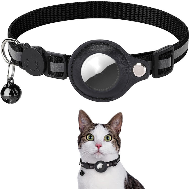Reflective Collar Waterproof Holder Case For Airtag Air Tag Airtags Protective Cover Cat Dog Kitten Puppy Nylon Collar - Afbeelding 4